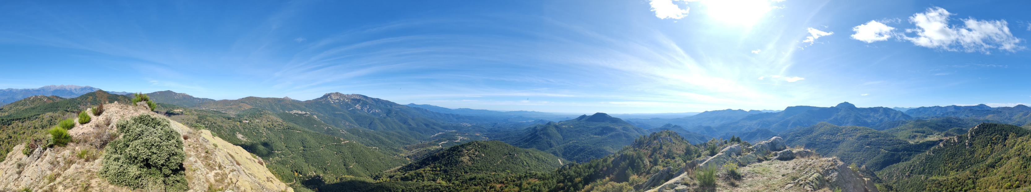 Vistas desde la cima del Puig Falcó (1097 m)